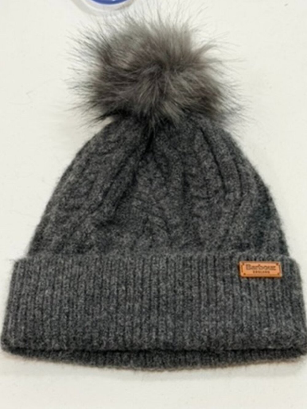 Barbour of England Snow Hat Beanie in Gray Women's ONE Size New without tag